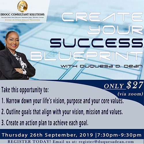 Read more about the article Create Your Success Blueprint (Sept 29, 2019)